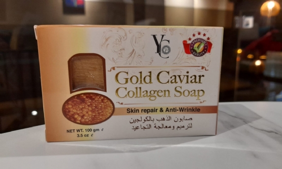 Sapun Me Kolagjen Dhe Kaviar Te Arte, Gold Caviar Collagen Soap, Sapun Me Kaviar, Sapun Me Permbajtje Ari,  Sapun Gold Caviar Me Kolagen, Sapun Hidratant, Sapun Perberje Kolagjeni, Sapun Me Efekt Rigjenerues Nga Produkte Natyrale